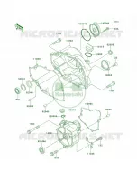 Engine Covers pour Kawasaki Bayou 220 1998