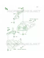 Footrests pour Kawasaki Bayou 220 1998