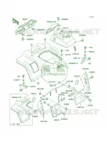 Front Fenders pour Kawasaki Bayou 220 1998
