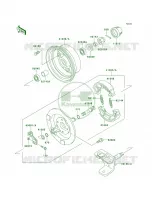 Front Hub pour Kawasaki Bayou 220 1998