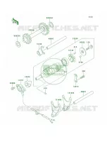 Gear Change DrumShift Forks pour Kawasaki Bayou 220 1998