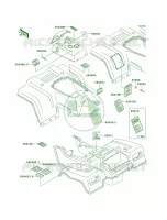 Labels pour Kawasaki Bayou 220 1998