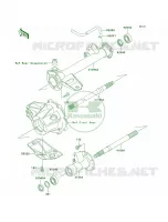 Rear Axle pour Kawasaki Bayou 220 1998