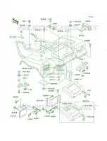 Rear Fenders pour Kawasaki Bayou 220 1998