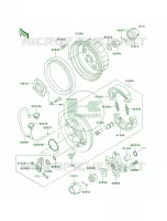 Rear Hub pour Kawasaki Bayou 220 1998
