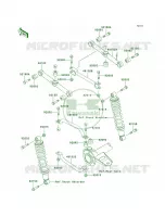 Rear Suspension pour Kawasaki Bayou 220 1998