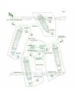 Shock Absorbers pour Kawasaki Bayou 220 1998