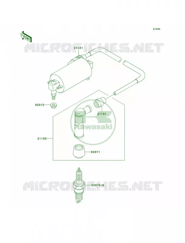 Ignition System Kawasaki QUAD 300 1998 Bayou 300  KLF300-B11