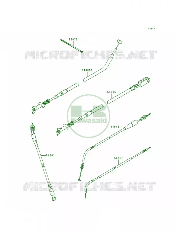 Cables Kawasaki QUAD 400 1998 Bayou 400 4X4  KLF400-B6