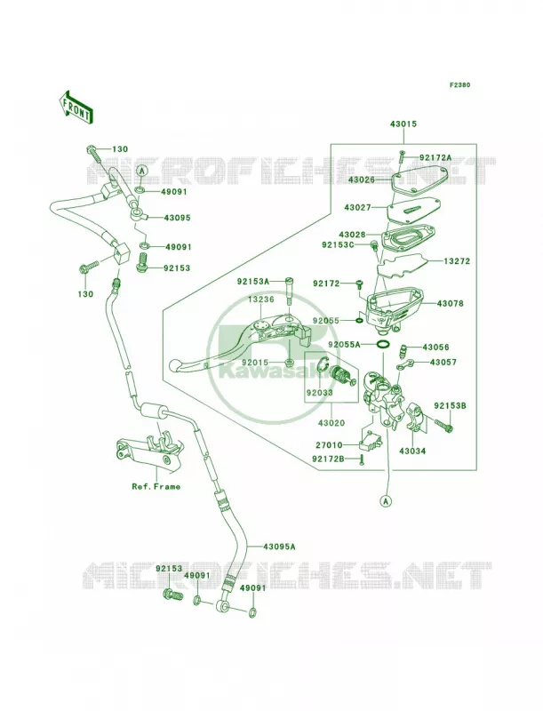 Clutch Master Cylinder Kawasaki MOTOS 1400 2014 Concours 14 ABS  ZG1400CEF