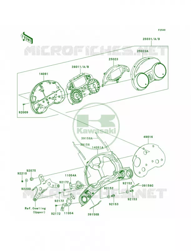 Meters Kawasaki MOTOS 1400 2014 Concours 14 ABS  ZG1400CEF