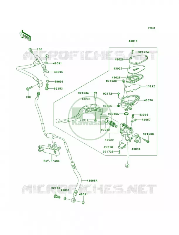 Clutch Master Cylinder Kawasaki MOTOS 1400 2013 Concours 14 ABS  ZG1400CDF