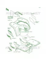 DecalKLF300 B1B2 pour Kawasaki Bayou 300 1990
