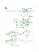 Battery Case pour Kawasaki Bayou 300 1989