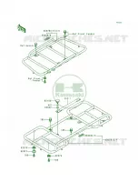 Carrier pour Kawasaki Bayou 300 1989