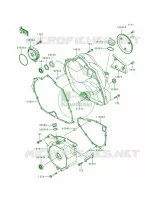 Engine Cover pour Kawasaki Bayou 300 1989