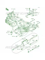 Frame Fitting pour Kawasaki Bayou 300 1989