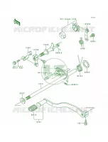 Gear Change Mechanism pour Kawasaki Bayou 300 1989