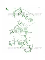 Head Lamp pour Kawasaki Bayou 300 1989