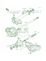 Rear Axle pour Kawasaki Bayou 300 1989