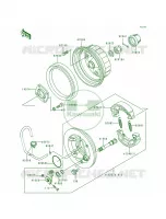 Rear Hub pour Kawasaki Bayou 300 1989