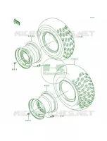 Tire pour Kawasaki Bayou 300 1989