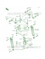 Rear Suspension pour Kawasaki Bayou 300 4X4 1989