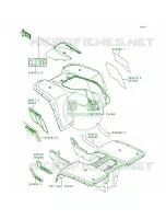 DecalKLF300 B1B2 pour Kawasaki Bayou 300 1988