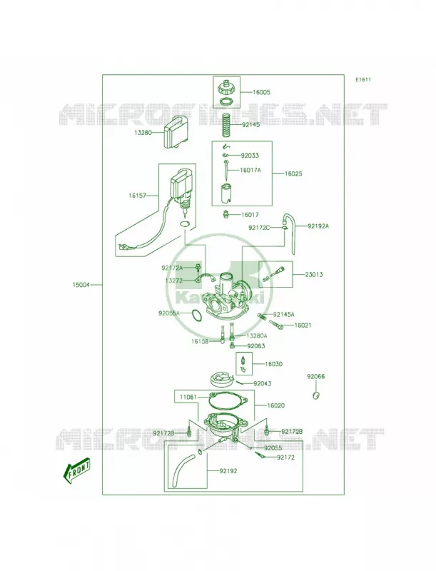 CarburetorACF Kawasaki QUAD 90 2014 KFX90  KSF90AEF