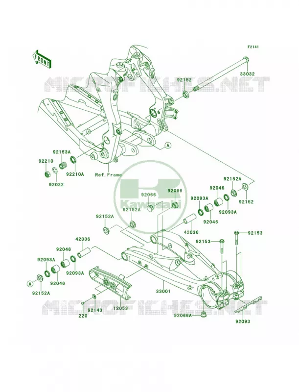Swingarm Kawasaki QUAD 450 2014 KFX450R  KSF450BEF
