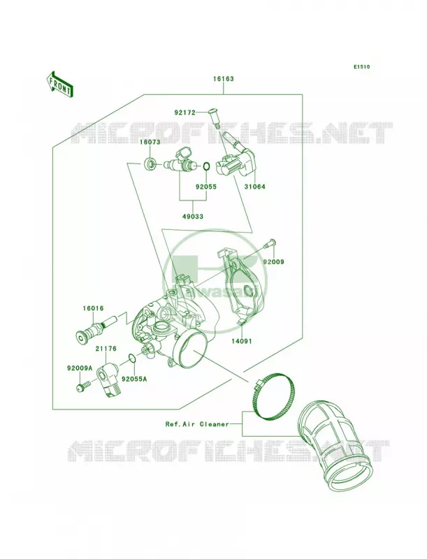 Throttle Kawasaki QUAD 450 2014 KFX450R  KSF450BEF