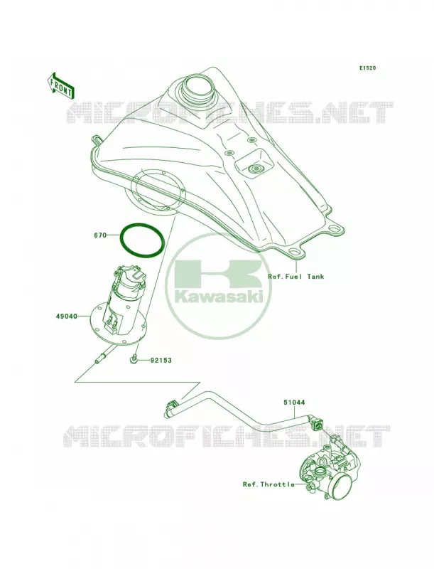 Fuel Pump Kawasaki QUAD 450 2013 KFX450R  KSF450BDF