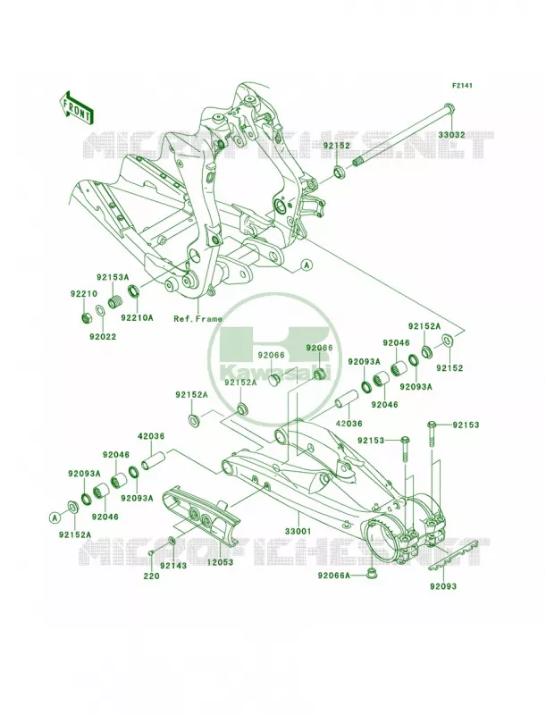 Swingarm Kawasaki QUAD 450 2013 KFX450R  KSF450BDF