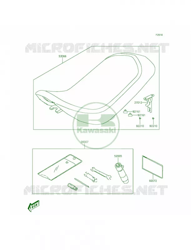 Seat Kawasaki QUAD 90 2012 KFX90  KSF90ACF
