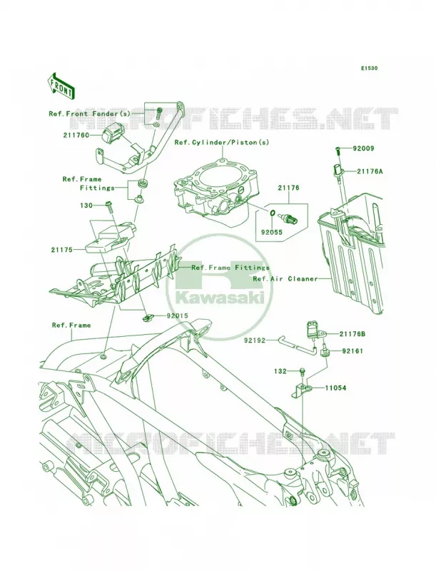 Fuel Injection Kawasaki QUAD 450 2011 KFX450R  KSF450BBF