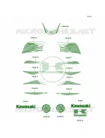 DecalsGreenA9SUS pour Kawasaki KFX90 2010