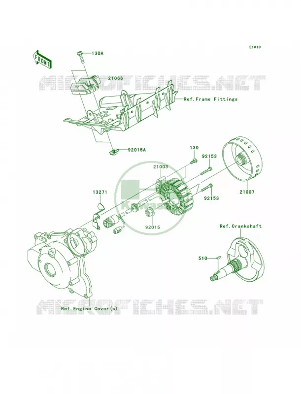 Generator Kawasaki QUAD 450 2010 KFX450R  KSF450BAF