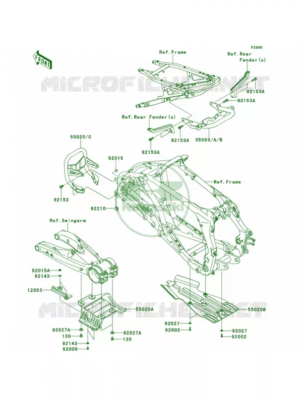 Guards Kawasaki QUAD 450 2010 KFX450R  KSF450BAF