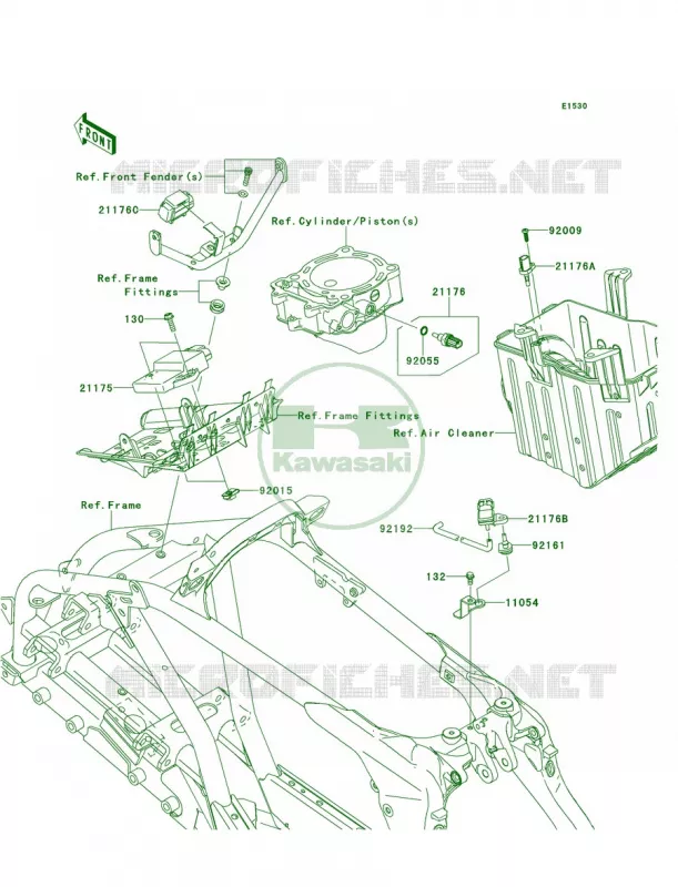 Fuel Injection Kawasaki QUAD 450 2009 KFX450R  KSF450B9FB