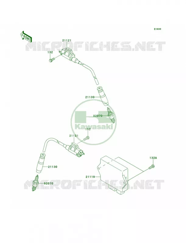 Ignition System Kawasaki QUAD 700 2007 KFX700  KSV700A7F
