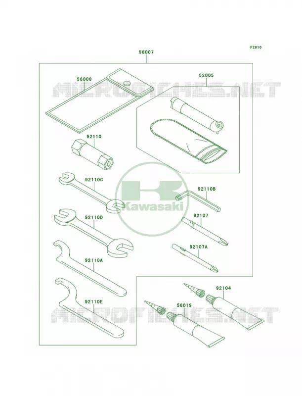 Owner's Tools Kawasaki QUAD 700 2007 KFX700  KSV700B7F