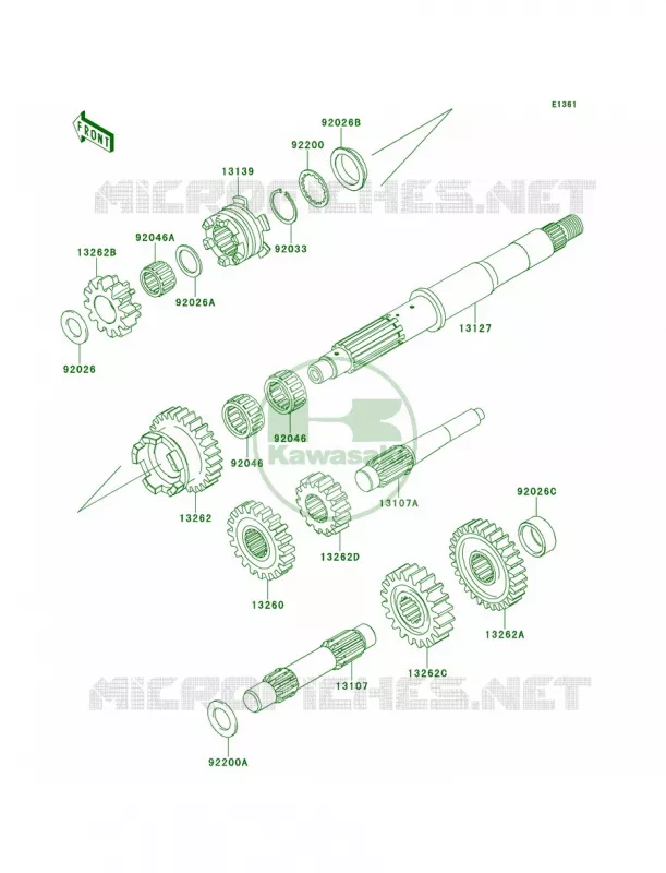 Transmission Kawasaki QUAD 700 2007 KFX700  KSV700B7F