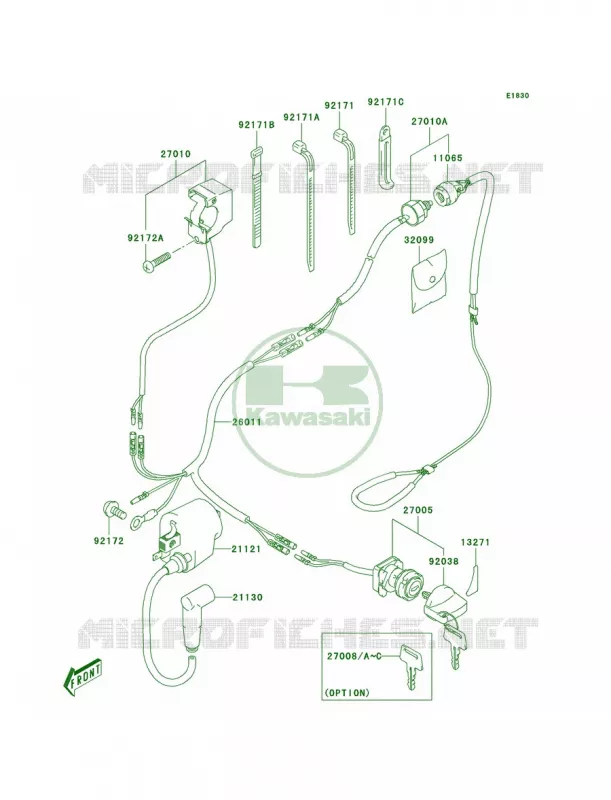 Ignition System Kawasaki QUAD 50 2006 KFX50  KSF50A6F