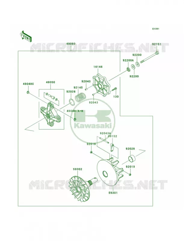 Drive Converter Kawasaki QUAD 700 2006 KFX700  KSV700C6F