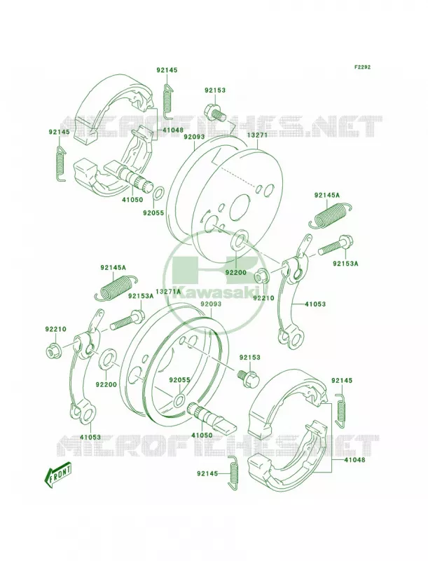 Front Brake Kawasaki QUAD 50 2005 KFX50  KSF50-A3