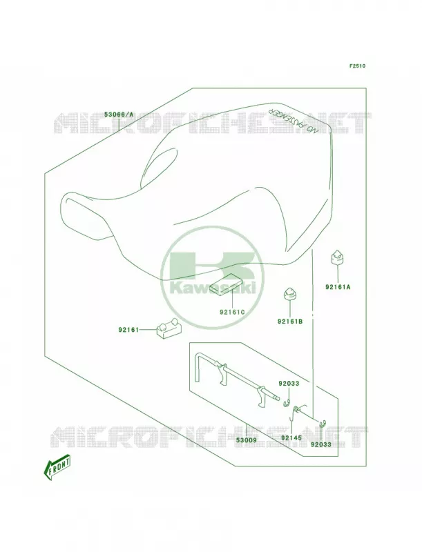 Seat Kawasaki QUAD 80 2005 KFX80  KSF80-A3