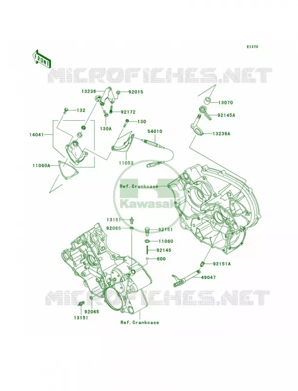 Gear Change Mechanism Kawasaki QUAD 700 2005 KFX700  KSV700-A2