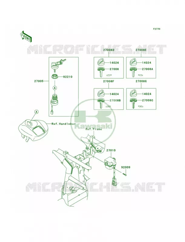 Ignition Switch Kawasaki QUAD 700 2005 KFX700  KSV700-B2
