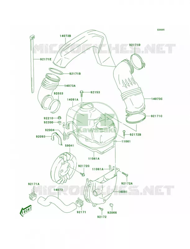 Cooling Kawasaki QUAD 80 2004 KFX80  KSF80-A2