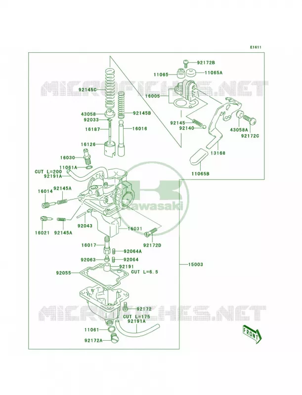 Carburetor Kawasaki QUAD 50 2003 KFX50  KSF50-A1